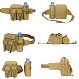 Waterproof Nylon Men Fanny Pack Tactical Waist Bag Outdoor Camping Shoulder Bag