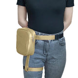 Street Crossbody Bag Unisex Waist Leg Bag PU Leather Fanny Pack Small Purse