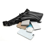 Waterproof PU Leather Messenger Bag for Men