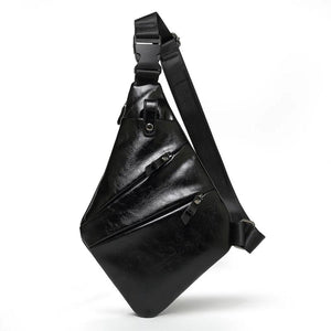 Waterproof PU Leather Messenger Bag for Men
