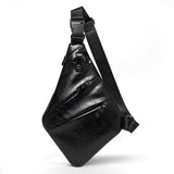 Waterproof PU Leather Messenger Bag for Men