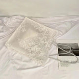 Embroidered Flower Clutch Bag, Lightweight Shoulder Tote Handbag