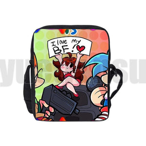3D Hot Game Friday Night Funkin Shoulder Bag Children Canvas Crossbody Bags