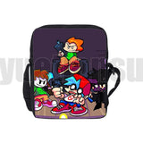 3D Hot Game Friday Night Funkin Shoulder Bag Children Canvas Crossbody Bags