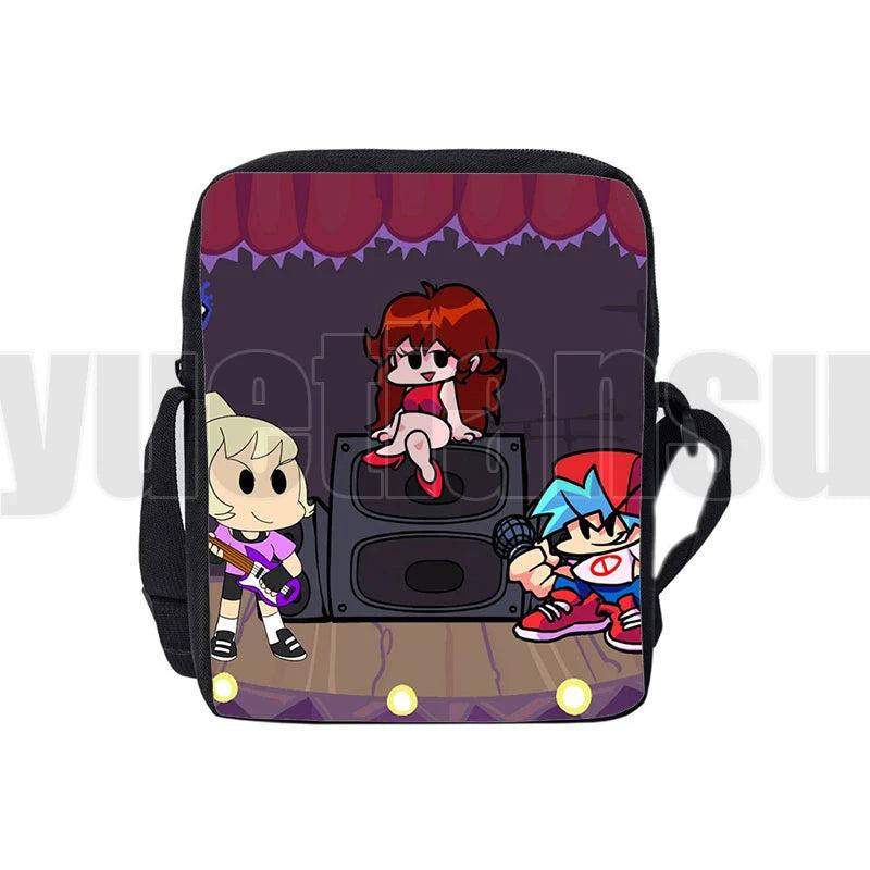 3D Hot Game Friday Night Funkin Shoulder Bag Children Canvas Crossbody Bags