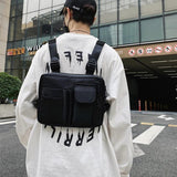 Vintage Hip Hop Tactical Chest Vest Bag