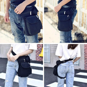 Canvas Drop Leg Bag Waist Fanny Pack Military Travel Multi-purpose