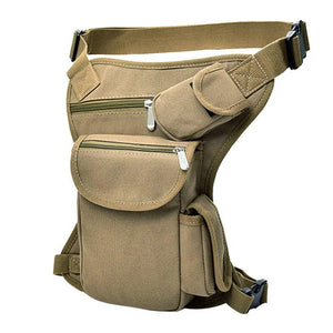 Canvas Drop Leg Bag Waist Fanny Pack Military Travel Multi-purpose