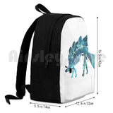 Stegosaurus Skeleton Hiking Backpack Waterproof Travel Dinosaur