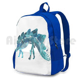 Stegosaurus Skeleton Hiking Backpack Waterproof Travel Dinosaur