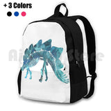 Stegosaurus Skeleton Hiking Backpack Waterproof Travel Dinosaur