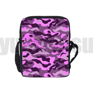 3D Printed Army Green Camo Shoulder Bag Zipper Crossbody Handbag