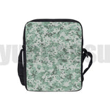 3D Printed Army Green Camo Shoulder Bag Zipper Crossbody Handbag