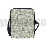 3D Printed Army Green Camo Shoulder Bag Zipper Crossbody Handbag