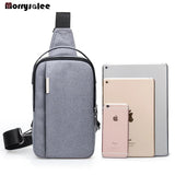 Men Leisure Shoulder Bags Men's Chest Bag Inclined Multi-functional Men Bags