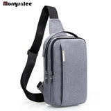 Men Leisure Shoulder Bags Men's Chest Bag Inclined Multi-functional Men Bags