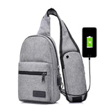 Men Messenger Bags Pack Casual Chest Bags Oxford Waterproof Crossbody Bag