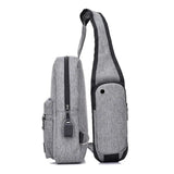 Men Messenger Bags Pack Casual Chest Bags Oxford Waterproof Crossbody Bag