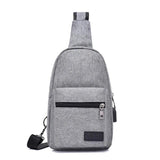 Men Messenger Bags Pack Casual Chest Bags Oxford Waterproof Crossbody Bag