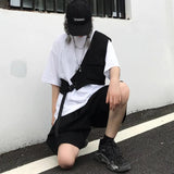 Ribbons Chest Bags Hip Hop Techwear Streetwear Men Waist Bags