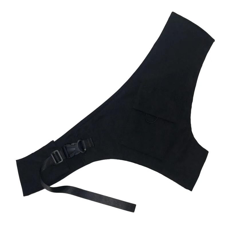 Ribbons Chest Bags Hip Hop Techwear Streetwear Men Waist Bags