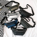 Oxford Cloth Waist Bag Men Chest Bag High Capacity Belt Bag