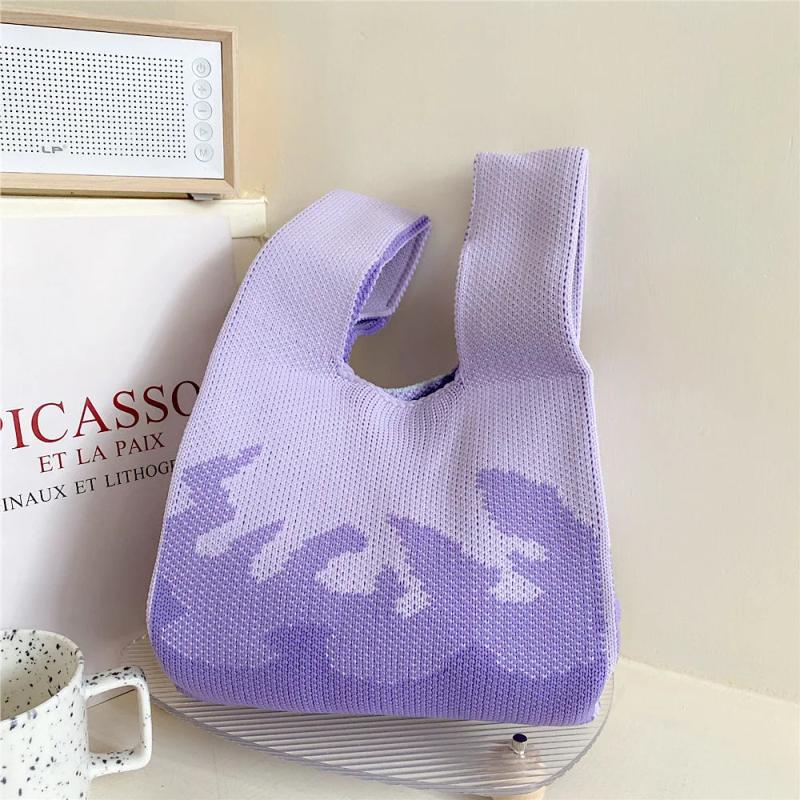 Knitted Handbag Women's Spring Autumn Summer Shoulder Bag