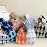 Girls' Matching Knitting Handbag Women's Shoulder Casual Bags