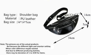 Faux Leather Waist Bag Cell Phone Belt Bag for Women