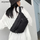 Unisex Nylon Waist Bag Street Hip Hop Belt Bag