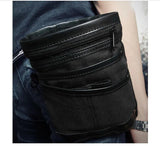 Men's Canvas Waist Bag Belt Fanny Pack Multi-Function Pouch