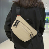 Unisex Waist Bag Hip-hop Fanny Pack Nylon Belt Bag Shoulder Bags