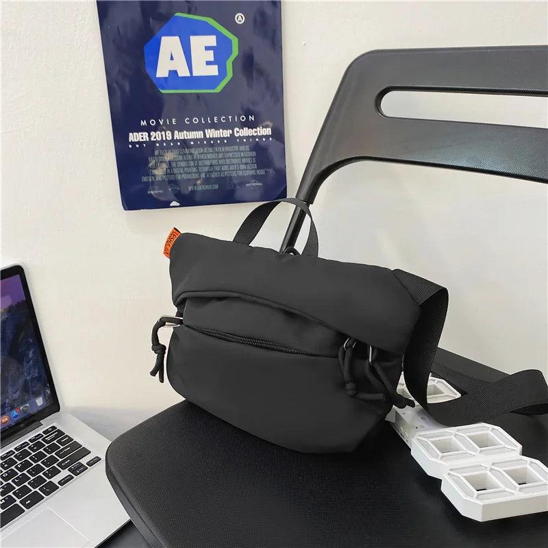 Unisex Waist Bag Hip-hop Fanny Pack Nylon Belt Bag Shoulder Bags