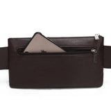 Solid PU Leather Handbag Women Chest Pack Bag Men's Belt Waist Bag
