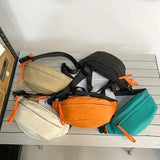 Casual Unisex Chest Packs Nylon Crossbody Bags Waterproof Small Shoulder Handbag