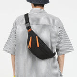 Casual Unisex Chest Packs Nylon Crossbody Bags Waterproof Small Shoulder Handbag