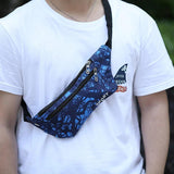 Men's Chest Bag Running Hiking Waist Bag Multifunctional Nylon Waist Bag