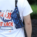 Men's Chest Bag Running Hiking Waist Bag Multifunctional Nylon Waist Bag
