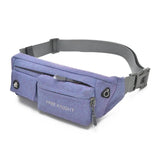 Men Waterproof Nylon Sling Chest Fanny Pack Waist Bag