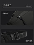 Men's Crossbody Bag Theftproof Rotatable Button Open Leather Chest Bags