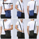 Men's Light Canvas Shoulder Bag for iPad 7.9' Waterproof Crossbody Business Bag