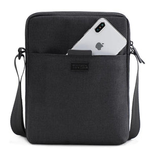 Men's Light Canvas Shoulder Bag for iPad 7.9' Waterproof Crossbody Business Bag
