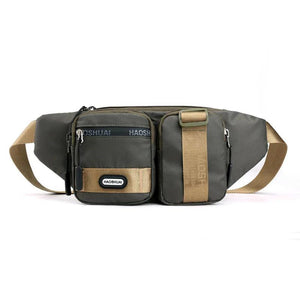 Men Waist Belt Pack Military Shoulder Bag Travel Motorcycle Riding Nylon Chest H