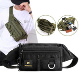 Men Waist Belt Pack Military Shoulder Bag Travel Motorcycle Riding Nylon Chest H