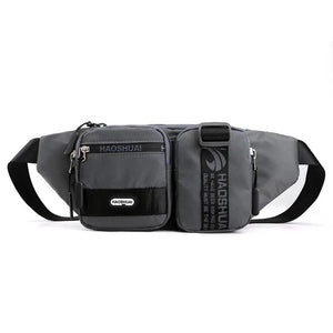 Men Waist Belt Pack Military Shoulder Bag Travel Motorcycle Riding Nylon Chest H