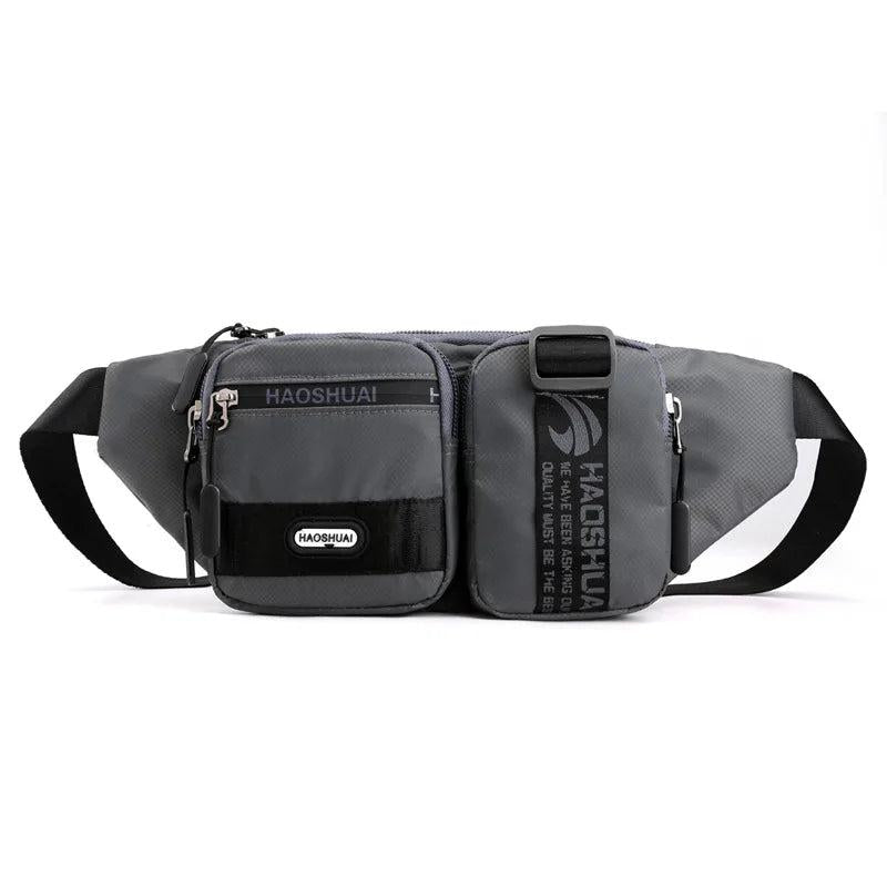 Men Waist Belt Pack Military Shoulder Bag Travel Motorcycle Riding Nylon Chest H