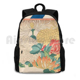 Chrysanthemum Utagawa Hiroshige 1840 Outdoor Hiking Backpack