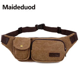 Men Casual Waist Bag Money Phone Belt Coffee Hip Bag Shoulder Pack