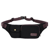 Men Casual Waist Bag Money Phone Belt Coffee Hip Bag Shoulder Pack