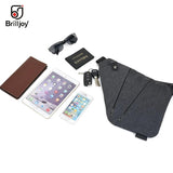 Waterproof Nylon Chest Bag for Men Crossbody Messenger Bag